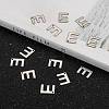 Tarnish Resistant 304 Stainless Steel Letter Charms LS-X-STAS-O072-E-5