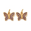 304 Stainless Steel Rhinestone Pendants STAS-U061-39G-01-1