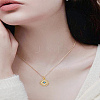 2Pcs Brass Micro Pave Cubic Zirconia Charms ZIRC-LP0001-35-3
