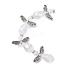 Angel Fairy Shape Electroplate Transparent Glass Beads Strands AJEW-JB01172-03-2