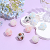 10Pcs Opaque Resin Beads RESI-PA0001-58-4