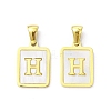 Ion Plating(IP) 304 Stainless Steel Pave Shell Pendants STAS-G327-01G-H-1