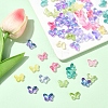 50Pcs Transparent Spray Painted Glass Beads GLAA-YW0004-97A-4