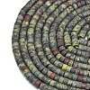 Natural Dragon Blood Jasper Beads Strands G-P575-B21-4x2mm-3