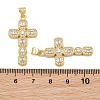 Brass Micro Pave Cubic Zirconia Pendants CU-CBADC6C-12G-02-3