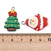 Christmas Opaque Resin Pendants RESI-I350-01-4