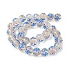 Luminous Handmade Enamel Gold Sand Glass Beads Strands LAMP-U004-08G-3