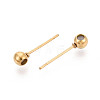 304 Stainless Steel Stud Earring Findings STAS-F329-01B-G-3