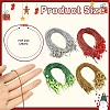 100Pcs Plastic Lanyard for Christmas Tree Decorations FIND-YW0007-81A-3