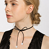 8Pcs 8 Style Faux Suede & Nylon Cord Lariat Necklaces Set NJEW-FI0001-32-7
