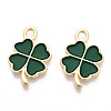 Rack Plating Alloy Enamel Pendants ENAM-N055-088-06LG-2