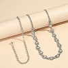 Alloy Crystal Rhinestone Horse Eye Link Waist Belly Chains for Women FS-WGBDEF7-01-1