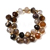 Natural Banded Agate Beads Strands G-D105-B13-2