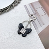 Resin Butterfly with Alloy Enamel Coffin Pendant Keychain PW-WG958C1-01-4