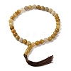 Natural Topaz Jade Beads Stretch Bracelets BJEW-I319-01N-1