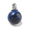 Natural Lapis Lazuli Perfume Bottle Pendants G-K338-22P-06-1