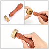 1Pc Golden Tone Brass Stamp Head DIY-OC0012-39B-3