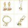 20Pcs 4 Styles Alloy Enamel Pendants ENAM-CJ0004-94-6