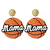 Mother's Day Acrylic Dangle Stud Earrings WG8B487-03-1