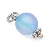 Frosted Transparent Acrylic Pendants PALLOY-JF04174-01-4