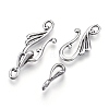 Tibetan Style Alloy Hook and Eye Clasps PALLOY-R134-04-RS-1