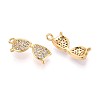 Brass Micro Pave Cubic Zirconia Pendants LS-KK-N263-87G-2