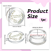 Transparent Acrylic Ring Display Boxes with Magnetic Lid CON-WH0095-116C-2