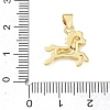 Brass Micro Pave Clear Cubic Zirconia Pendants KK-A303-05F-G-3