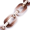 Handmade Two Tone Opaque Acrylic Cable Chains AJEW-JB00635-01-2
