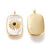 Natural White Shell Pendants KK-P184-01B-02G-2