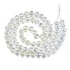 Electroplate Transparent Glass Beads Strands EGLA-N002-15-B02-2