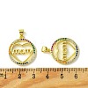 Mother's Day Brass Micro Pave Cubic Zirconia Pendants KK-H472-07G-01-3