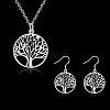 Alloy Dangle Earrings & Pendant Necklaces Sets FS-WG26FD4-01-1