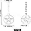 Unicraftale 201 Stainless Steel Pendants STAS-UN0034-63-5