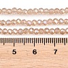 Electroplate Glass Beads Strands X-EGLA-R048-2mm-33-3