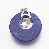 Natural Dyed Lapis Lazuli Pendants KK-F751-F07-3