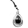 Natural Obsidian Pendants Necklaces for Women Men MT3574-3