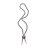 Flat Round with Egypt Pharaoh Laria Necklace for Men Women NJEW-WH0011-06AS-1
