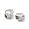 Hammered 304 Stainless Steel Beads STAS-B127-01P-10-2