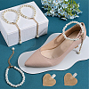 2 Sets 2 Styles Plastic Imitation Pearl Beaded Shoelace Bands FIND-GF0007-06A-4