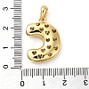 Brass Micro Pave Cubic Zirconia Pendants KK-E061-03G-03-3