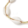 Shell Beads Anklets for Women AJEW-AN00593-3
