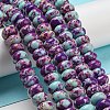 Synthetic Imperial Jasper Dyed Beads Strands G-D077-E01-01B-2