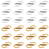 100Pcs 2 Colors Tibetan Style Alloy S-Hook Clasps TIBE-PH0001-40-1