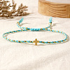 Mother's Day Adjustable Brass Bead Braided Bead Bracelets YE2550-11-3