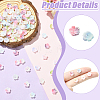100Pcs Flower Luminous Resin Cabochons MRMJ-CJ0001-36-3
