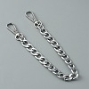 Aluminum Curb Chain Bag Shoulder Straps FIND-WH0129-76B-P-1