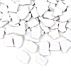 Nuggets Shape Porcelain Mosaic Tiles PW-WGF837F-01-1