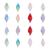 100Pcs 10 Colors Glass Pendants GLAA-CJ0001-45-3