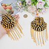 Vintage Iron Tassel Epaulette AJEW-CY0002-76G-3
